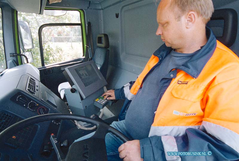 99062810.jpg - NETWERK/STADSVERVOER :Dordrecht:28-06-1999:netwerk ondergrondsevuilcontener wagen aan het testen op terrein van netwerk aan de baanhoekweg incl. rob de chauffeurDeze digitale foto blijft eigendom van FOTOPERSBURO BUSINK. Wij hanteren de voorwaarden van het N.V.F. en N.V.J. Gebruik van deze foto impliceert dat u bekend bent  en akkoord gaat met deze voorwaarden bij publicatie.EB/ETIENNE BUSINK