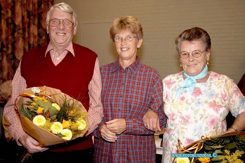 99101203.jpg - HENK VAN VEEN :boven hardingsveld:12-10-1999:huldeging diverse leden vrouw recdhts 25 jaar lid man rechts 45 jaar lid voorzitster in het midden rijkte beide onderscheidngen uitDeze digitale foto blijft eigendom van FOTOPERSBURO BUSINK. Wij hanteren de voorwaarden van het N.V.F. en N.V.J. Gebruik van deze foto impliceert dat u bekend bent  en akkoord gaat met deze voorwaarden bij publicatie.EB/ETIENNE BUSINK