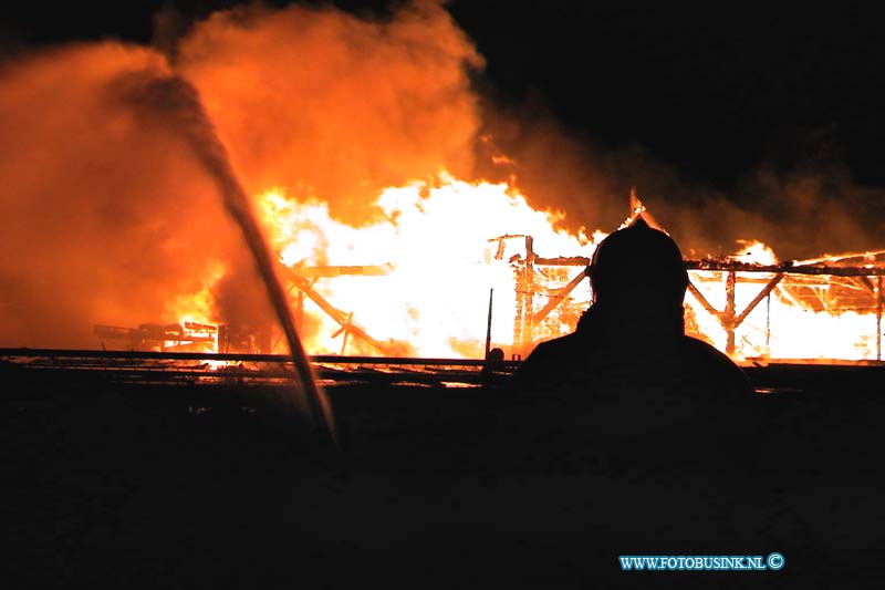 01010108.jpg - Kompas:Hardingsveld giessendam:01-01-2001:Een houthandel aan de Rivierdijk te Hardinxveld-Giessendam brandde volledig uit. 50 brandweermannen waren vanaf 00.48 uur druk doende de heftige brand onder controle te krijgen. Omstreeks 04.00 werd het signaal ' brand meester' gegeven. Een verhuisbedrijf achter de houthandel liep water - en rookschade op. Het dak van een aangrenzende mallenmakerij vloog ook in brand.Omstreeks 01.00 uur brandde aan de Brandts Buysstraat " Nos Kas' uit. Er vielen geen slachtoffers. Nadere gegevens volgen.Deze digitale foto blijft eigendom van FOTOPERSBURO BUSINK. Wij hanteren de voorwaarden van het N.V.F. en N.V.J. Gebruik van deze foto impliceert dat u bekend bent  en akkoord gaat met deze voorwaarden bij publicatie.EB/ETIENNE BUSINK