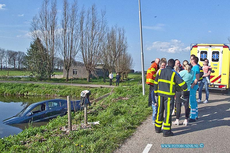 160403988.jpg - SLIEDRECHT - Op zondag 3 april 2016 is er op de Kweldamweg in Sliedrecht een auto te water geraakt.De bestuurder van de auto had de bocht te laat gezien en schoot zo met zijn auto de sloot inEen ambulance kwam ter plaatse om de man na te kijken.een berger heeft de auto uit het water gehaald.Deze digitale foto blijft eigendom van FOTOPERSBURO BUSINK. Wij hanteren de voorwaarden van het N.V.F. en N.V.J. Gebruik van deze foto impliceert dat u bekend bent  en akkoord gaat met deze voorwaarden bij publicatie.EB/ETIENNE BUSINK