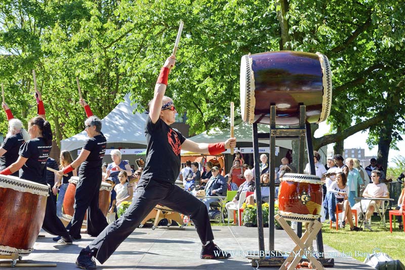 15060617.jpg - PAPENDRECHT - 6 juni 2015 vond voor de vierde keer het Papendrechtse  Wereldfeest plaats. Duizenden bezoekers genoten na aankomst van de  zomerkoningin, in een zonovergoten Vijverpark van verschillende  optredens. Het Wereldfeest was letterlijk en figuurlijk één groot  kleurrijk feest waar zoveel mogelijk in Papendrecht wonende  nationaliteiten zich lieten zien, horen en proeven, waarin hun cultuur  uitblinkt. Deze digitale foto blijft eigendom van FOTOPERSBURO BUSINK. Wij hanteren de voorwaarden van het N.V.F. en N.V.J. Gebruik van deze foto impliceert dat u bekend bent  en akkoord gaat met deze voorwaarden bij publicatie.EB/ETIENNE BUSINK